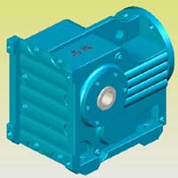 K系列螺旋錐齒輪減速機(jī)實體模型