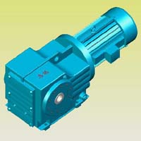 K系列螺旋錐齒輪減速機(jī)實體模型