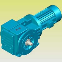 K系列螺旋錐齒輪減速機(jī)實體模型