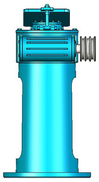 M型立式蝸桿減速器實(shí)體模型