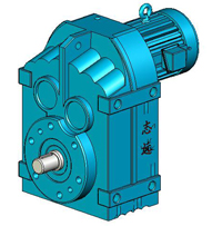 MP系列平行軸斜齒輪減速機(jī)實(shí)體模型
