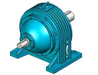 NGW行星齒輪減速器實(shí)體模型(JB1799-76)