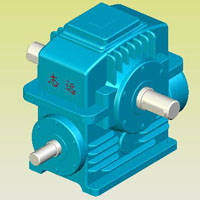 PWU型平面二次包絡環(huán)面蝸桿減速器實體模型