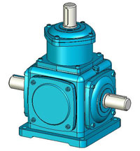 T系列螺旋錐齒輪傳動(dòng)箱實(shí)體模型
