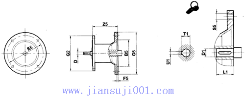 JK系列減速電機(jī)產(chǎn)品附件一標(biāo)準(zhǔn)電機(jī)接盤(pán)