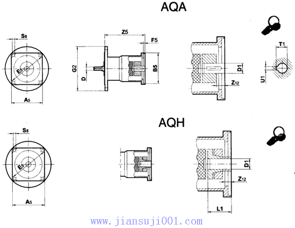 JK系列減速電機(jī)產(chǎn)品附件一伺服電機(jī)接盤(pán)