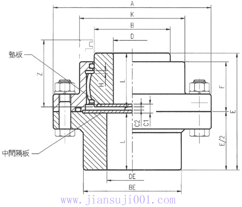 DY-VB型垂直式單面嚙合聯(lián)軸器