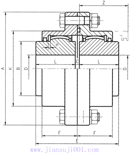 DY-NS型雙面嚙合聯(lián)軸器