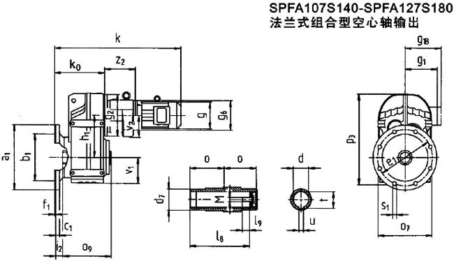 SP系列平行軸斜齒輪減速電機(jī)(圖)