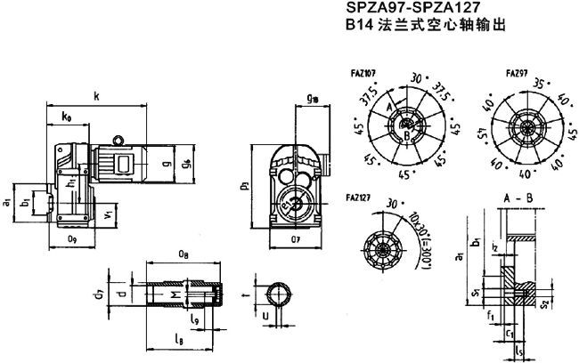 SP系列平行軸斜齒輪減速電機(jī)(圖)
