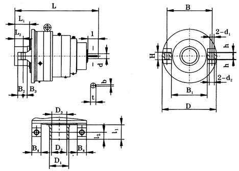 JNG型輥壓機行星齒輪減速器型號規(guī)格及外形安裝尺寸