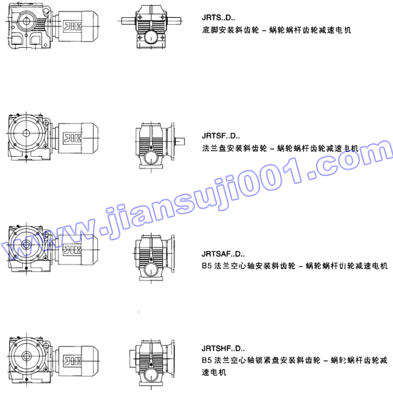 JRTS斜齒輪——蝸輪蝸桿減速電機