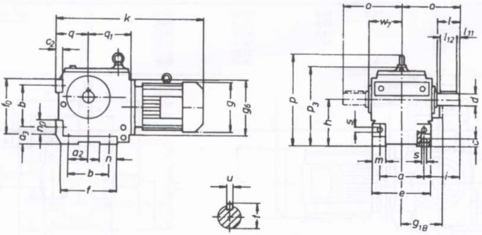 SW斜齒輪—蝸輪蝸桿減速電機(jī)