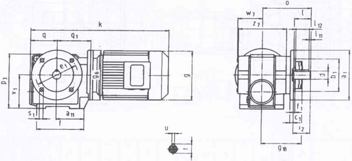 SW斜齒輪—蝸輪蝸桿減速電機(jī)