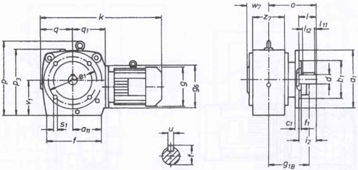 SW斜齒輪—蝸輪蝸桿減速電機(jī)