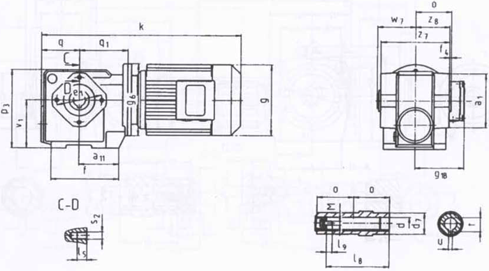 SW斜齒輪—蝸輪蝸桿減速電機(jī)