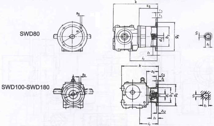 SW斜齒輪—蝸輪蝸桿減速電機