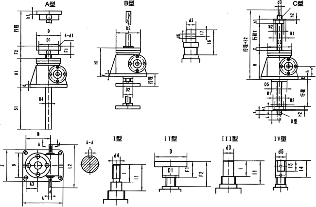 WCQL型升降機(jī)主要參數(shù)及尺寸
