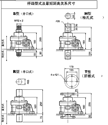 WSH系列蝸桿升降機(jī)附圖