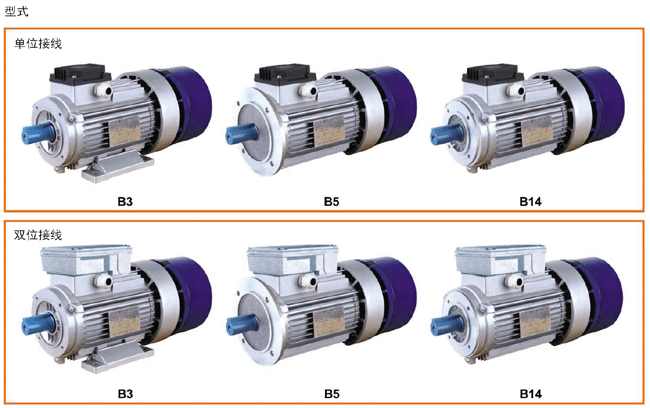 WYEJA系列制動(dòng)電動(dòng)機(jī)使用說(shuō)明及型式