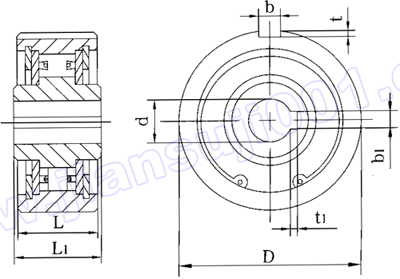 CKA型(基本型)單向楔塊超越離合器