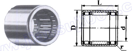 HFL型沖壓外圈滾針離合器和軸承組件