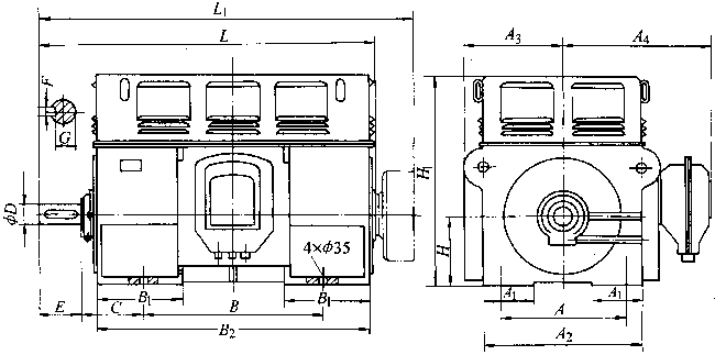 Y��YRϵ���������ஐ��늄әC(j��)���μ����b�ߴ磨660V��